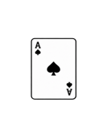 Playing card tattoo size